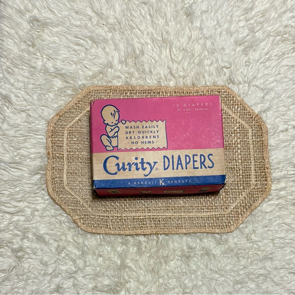 Vintage Curity Diapers *DISPLAY OR PROP USE*